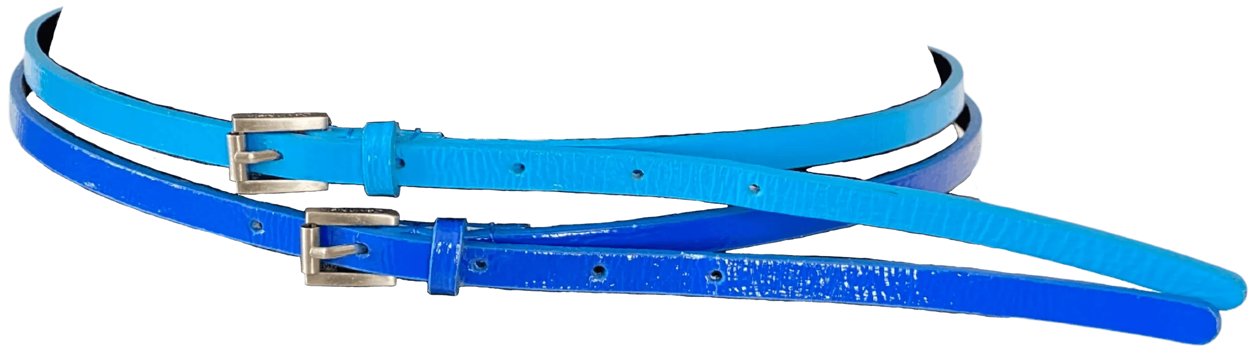 00's Blue Thin Belt Combo