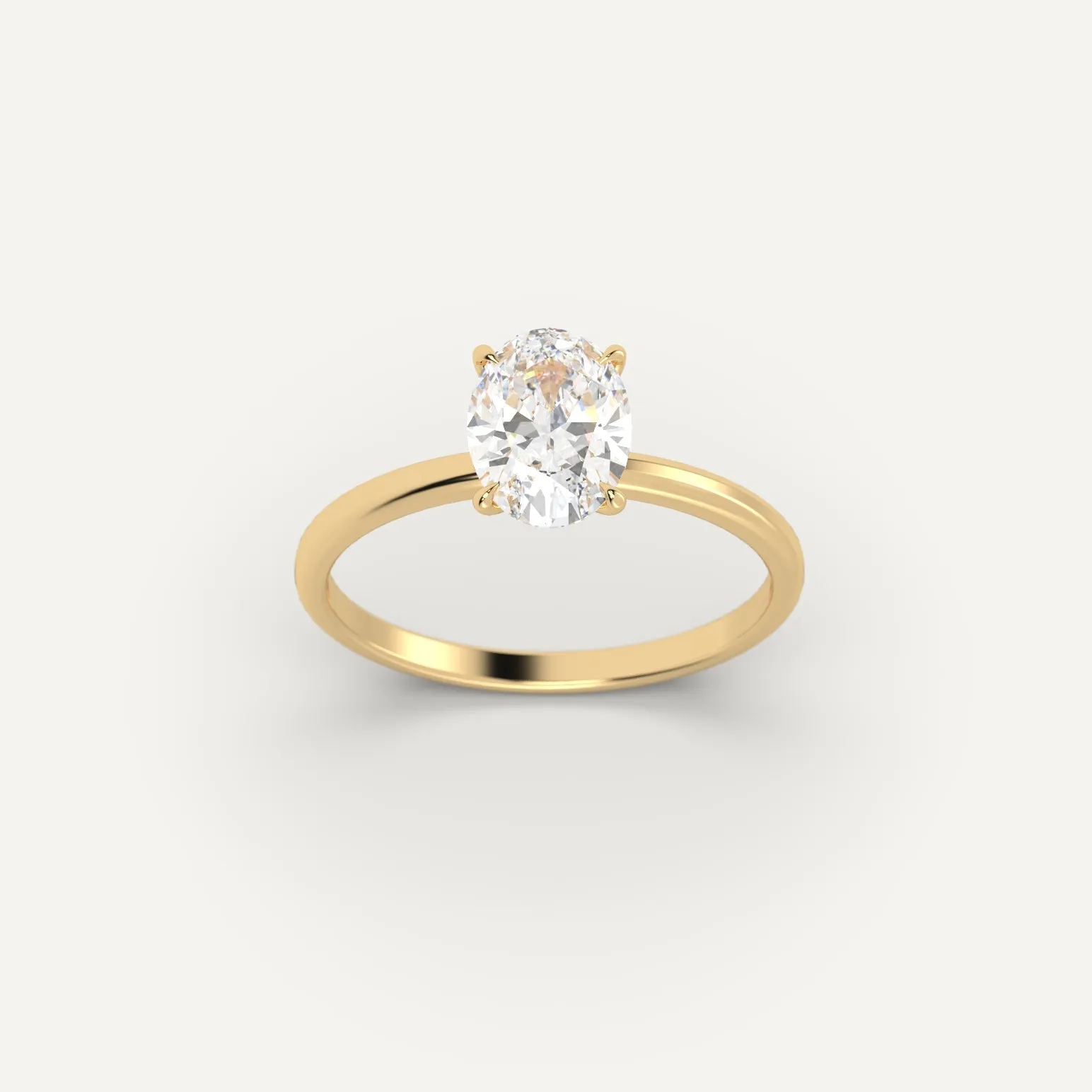 1 carat Oval Cut Diamond Ring