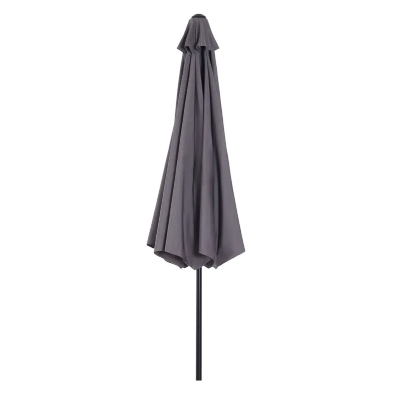 10’ x 8’ Outdoor Garden Umbrella - Gray