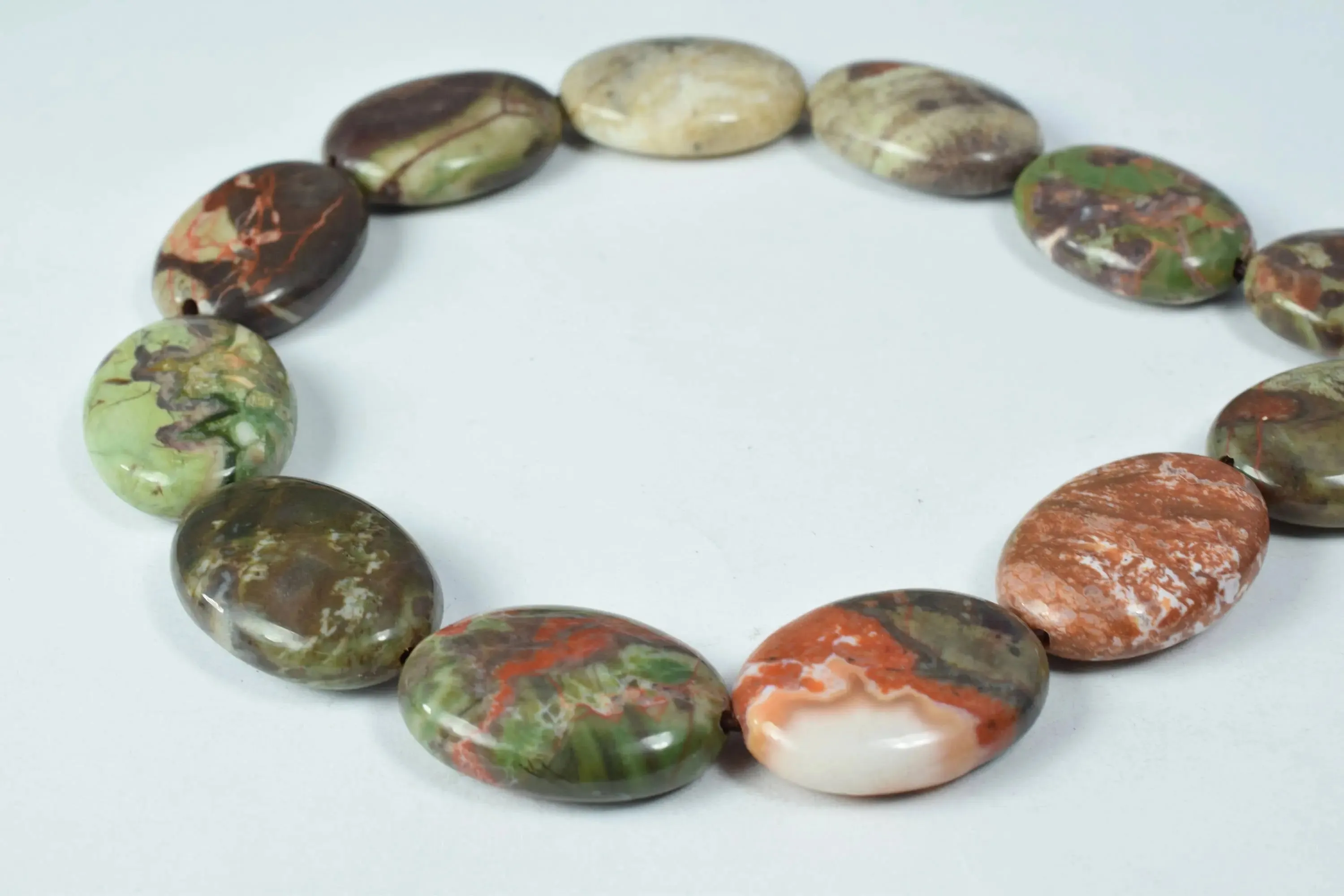 16x23mm Oval Rainbow Jasper Gemstone Beads, Jewelry Beading,Jewelry Design,rainbow jasper,Jasper,beads,raw stone,stone beads,loose gemstone