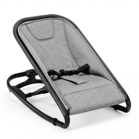 2-in-1 Adjustable Baby Bouncer and Rocker-Gray