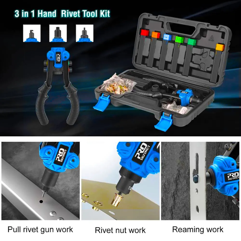 3 in 1 Hand Rivet Nut Guns