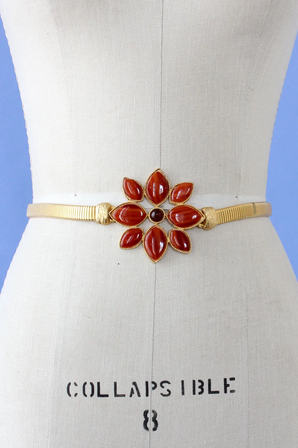 Amber Fleur Metal Belt