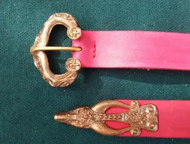 Anglo Saxon Stag Belt, Red - FB111