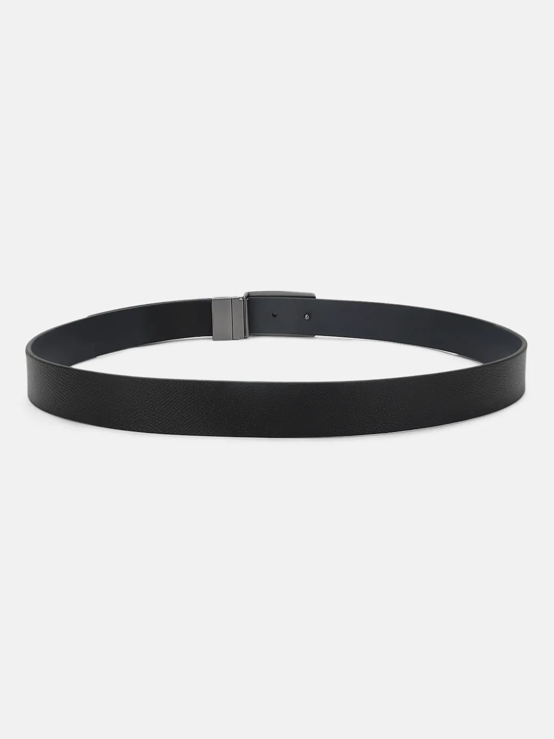 Antony Morato Men Black Solid Push Pin Closure Belt