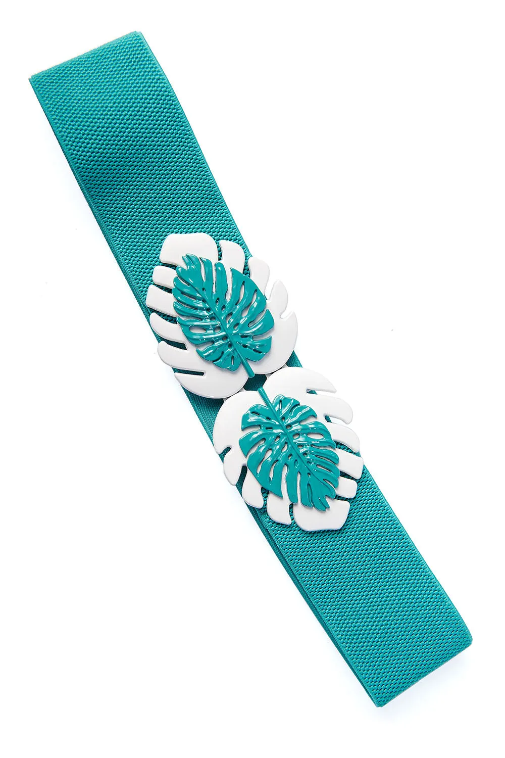 Aqua Leaf Buckle Belt by Banned