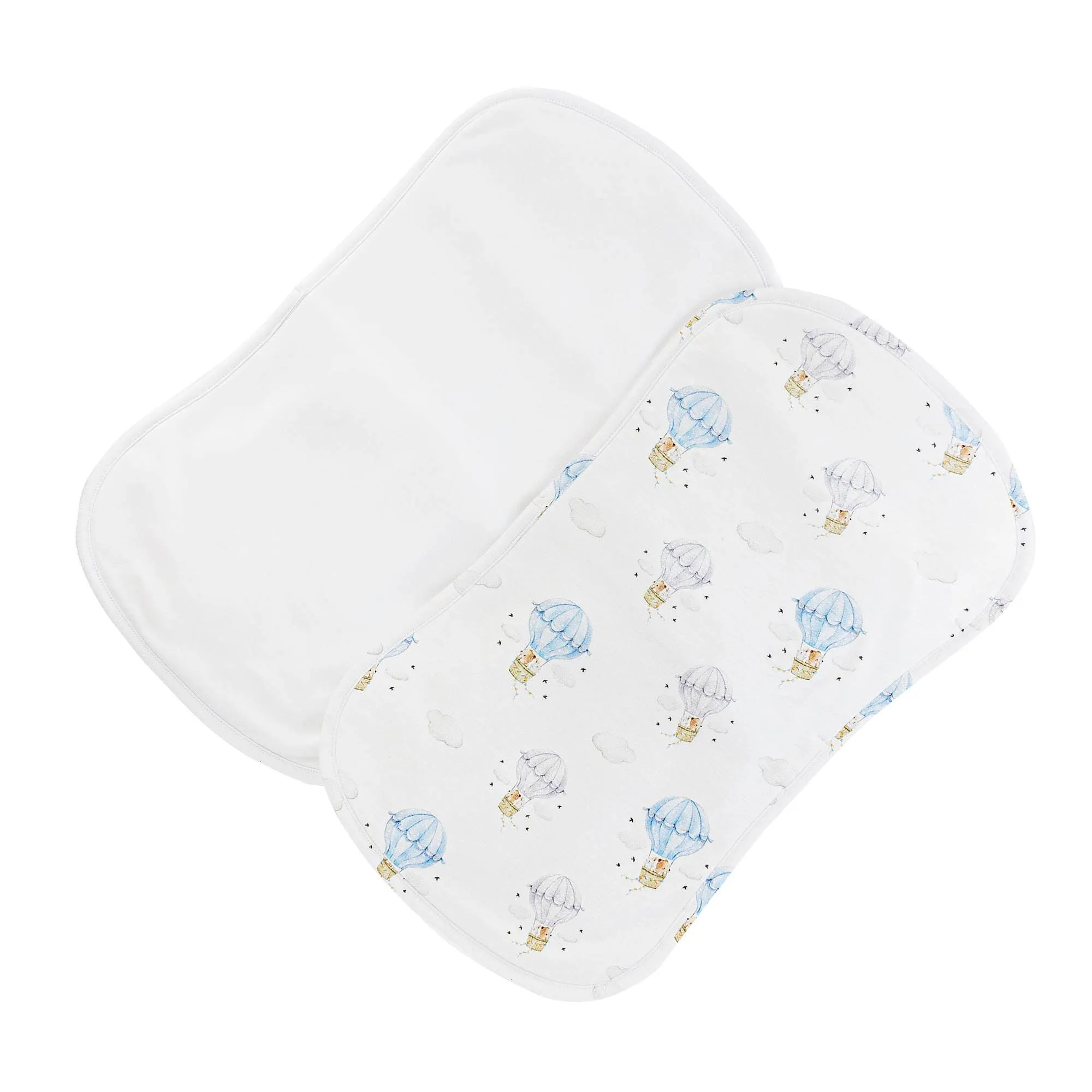 Baby Club Chic Let's Fly Together Blue Burp Cloth Set