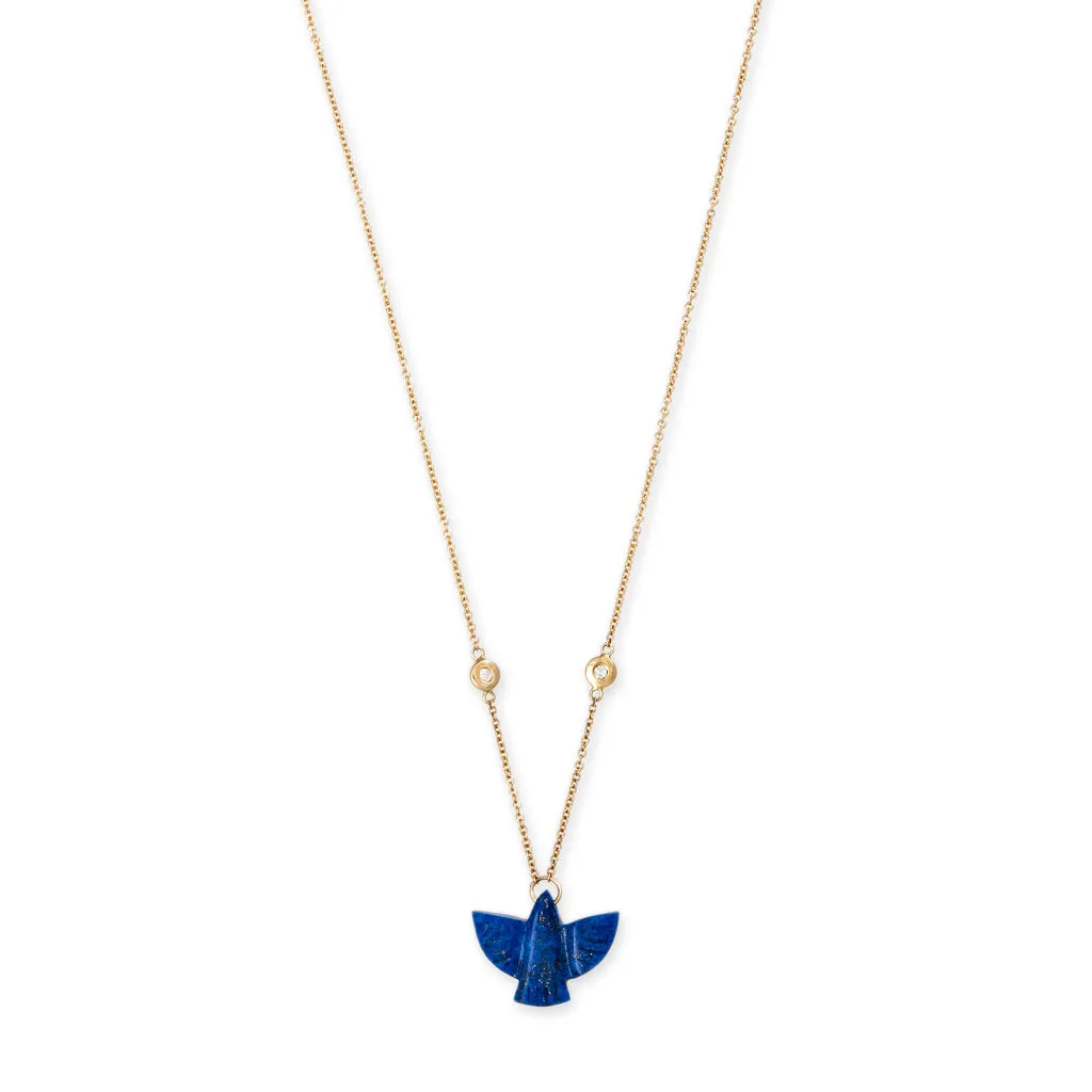 BABY LAPIS THUNDERBIRD NECKLACE