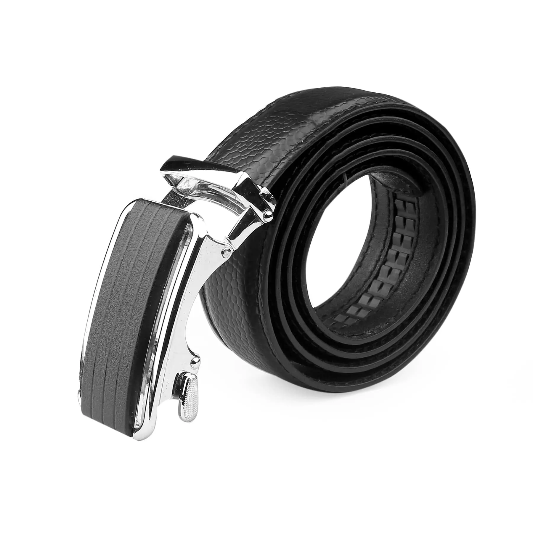 Bacca Bucci Premium Genuine Leather Formal Dress Belts with an Auto Lock Buckle