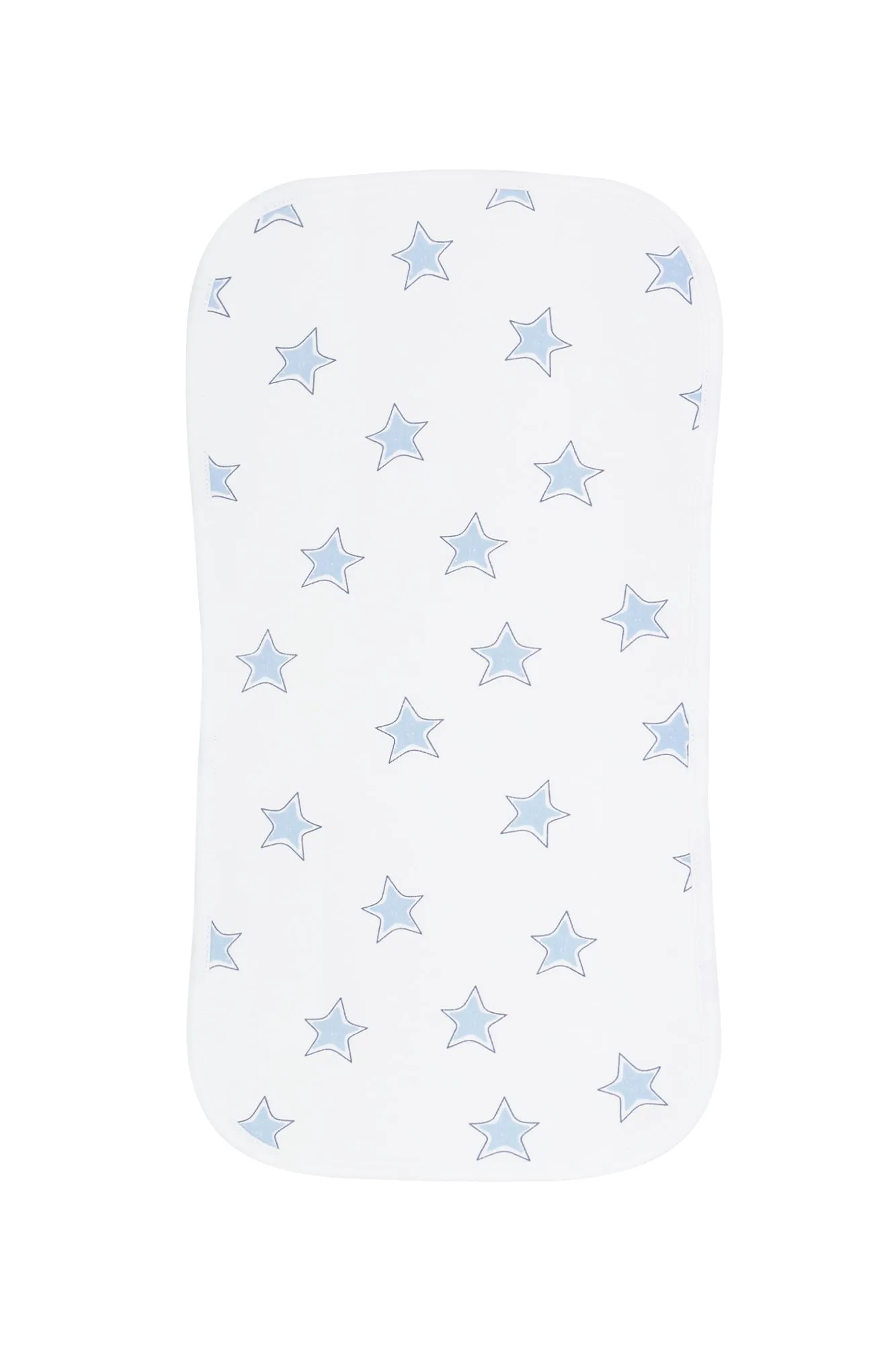 Blue Stars Print Burp Cloth