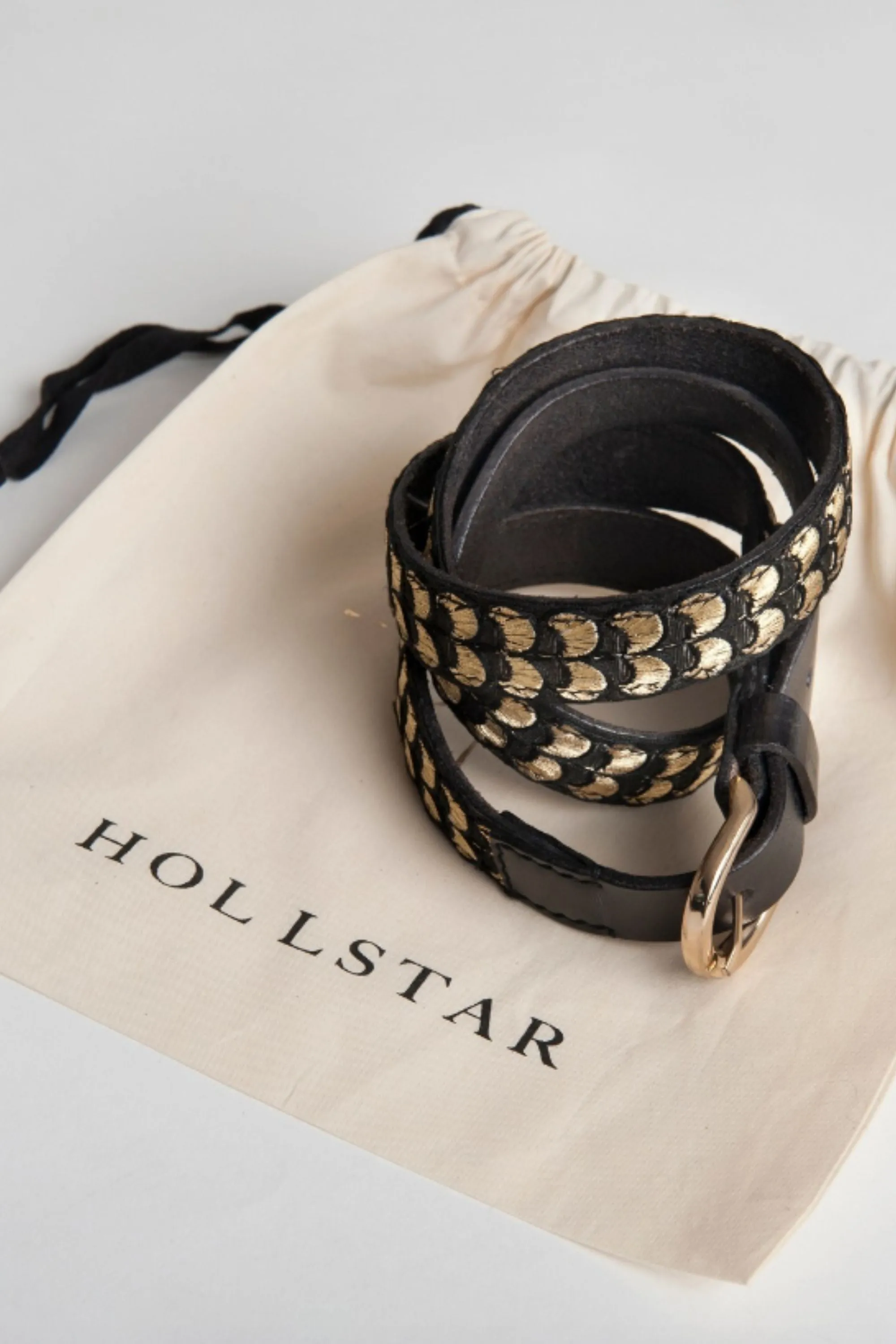 BOBBY LEATHER BELT EMBROIDERY - CB25