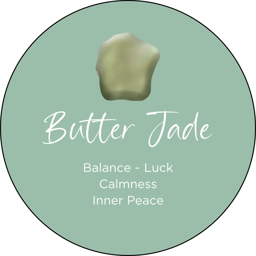 Butter Jade Oval Crystal Element