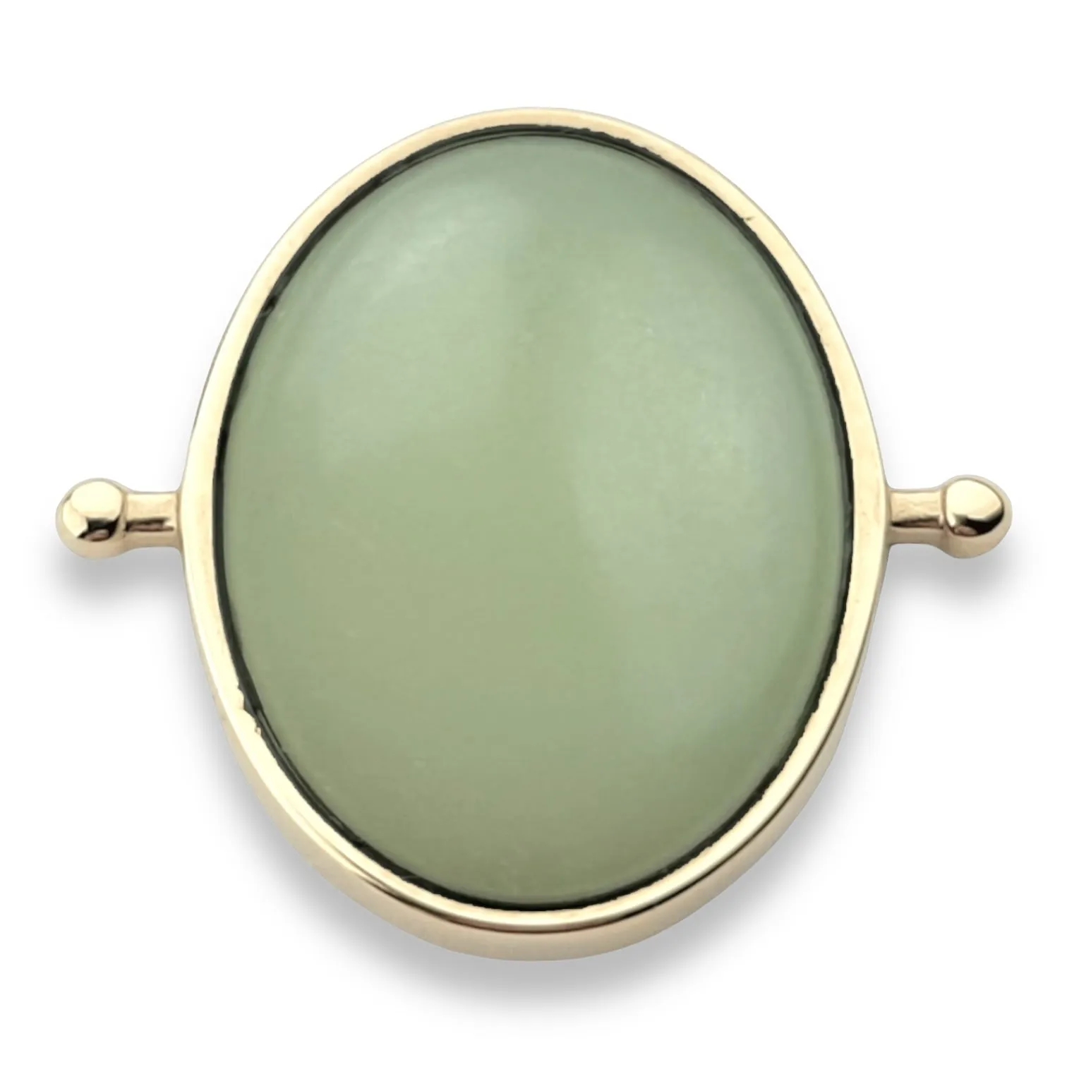 Butter Jade Oval Crystal Element