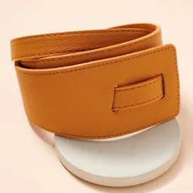 CAMEL Tie Faux Leather Belt