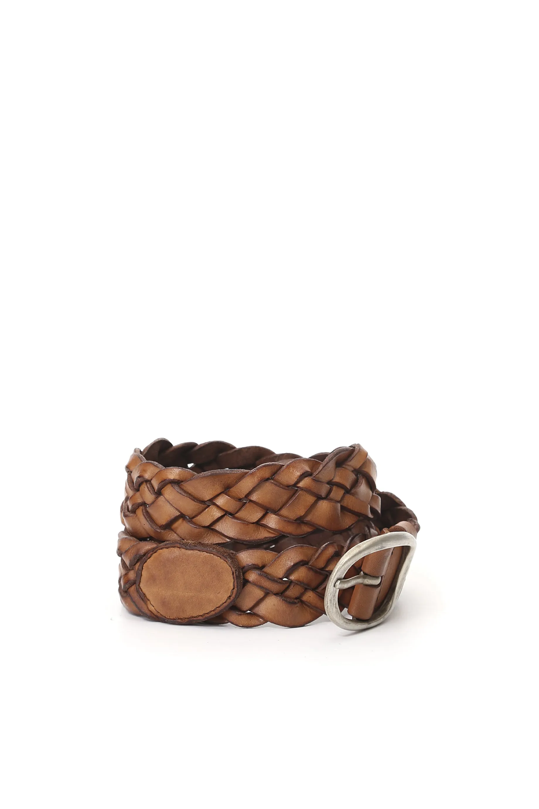 Campomaggi Woven Belt - Cognac