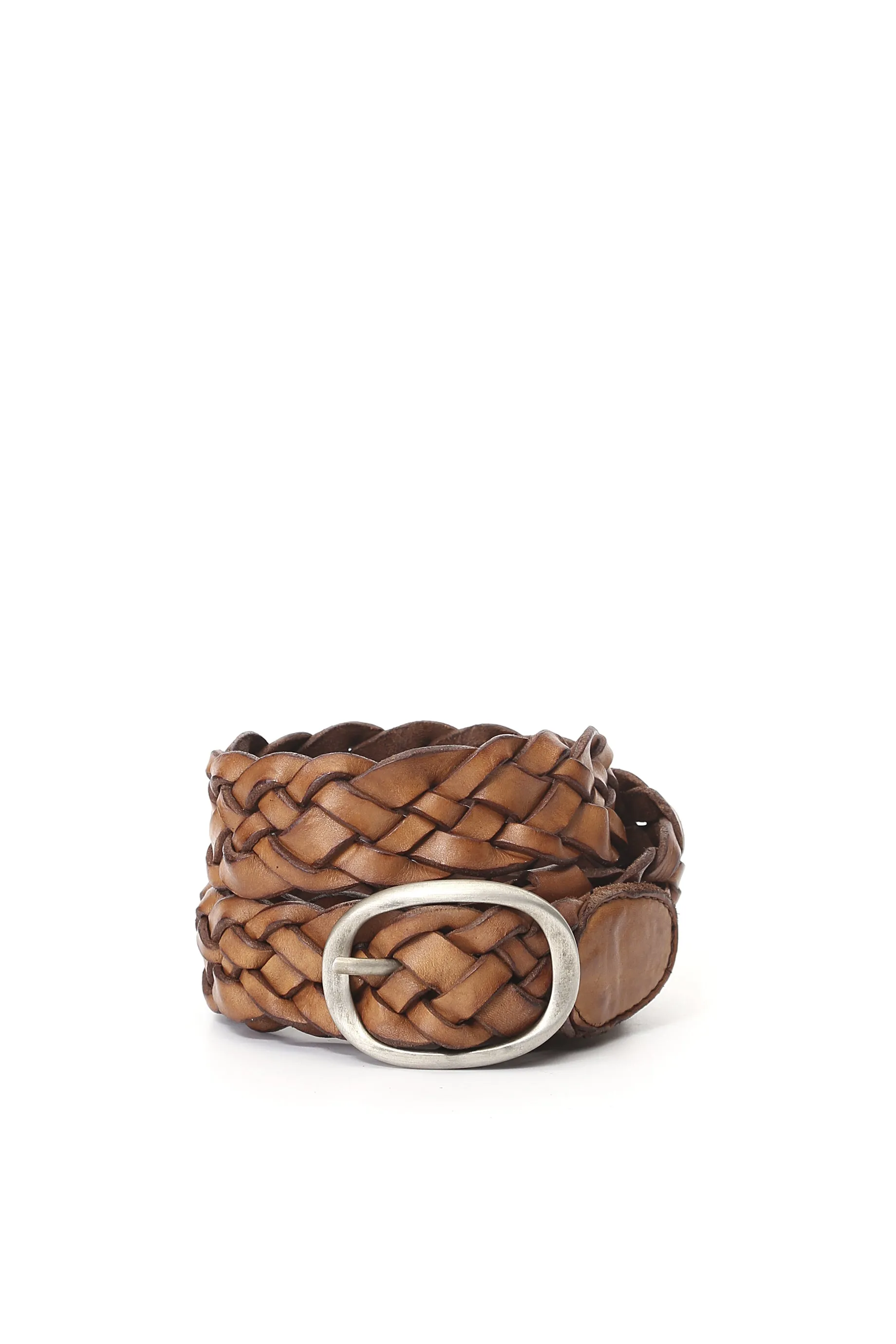 Campomaggi Woven Belt - Cognac