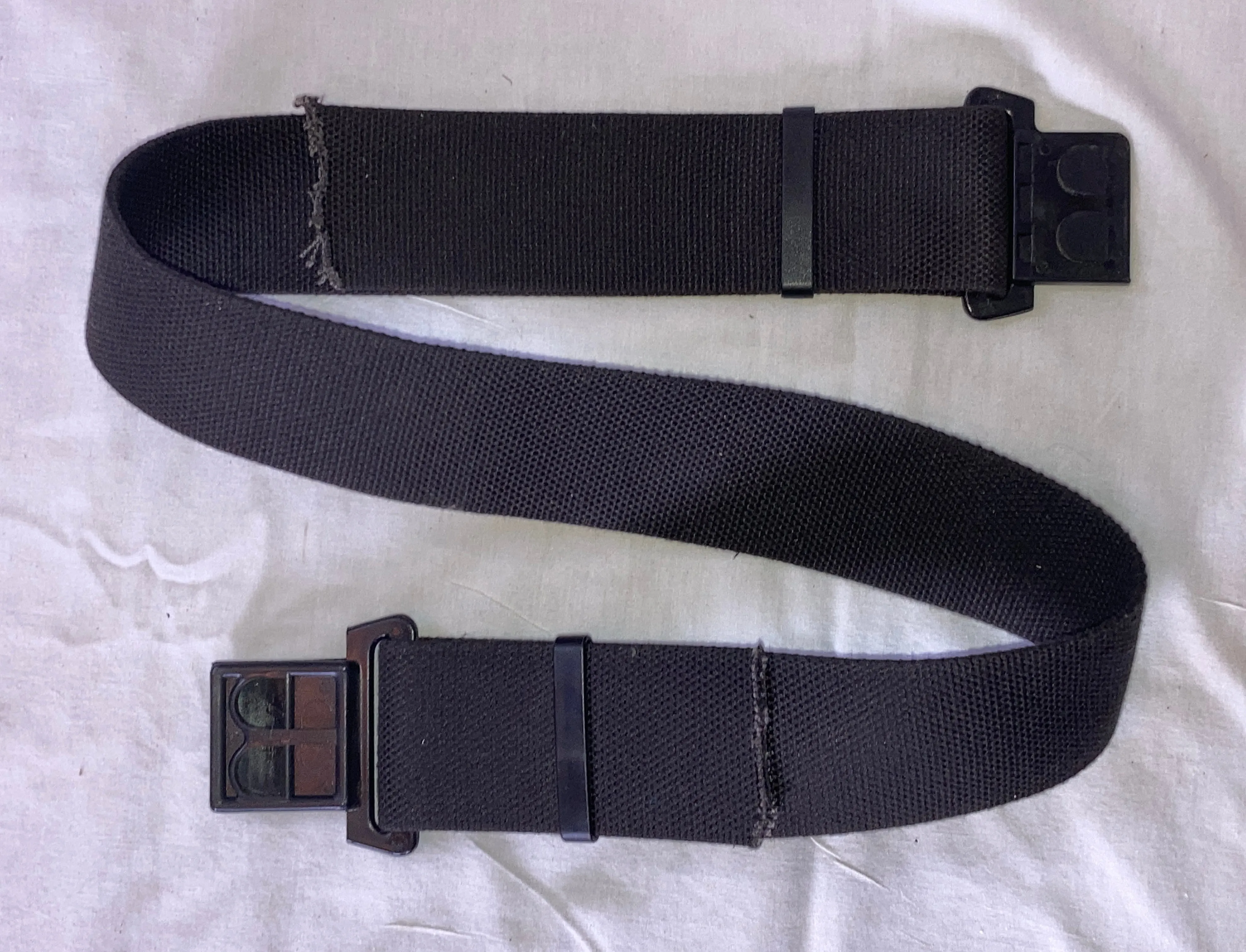 Canadian Forces Black P64 2" Service Belt 1964 Pattern Web Equipment