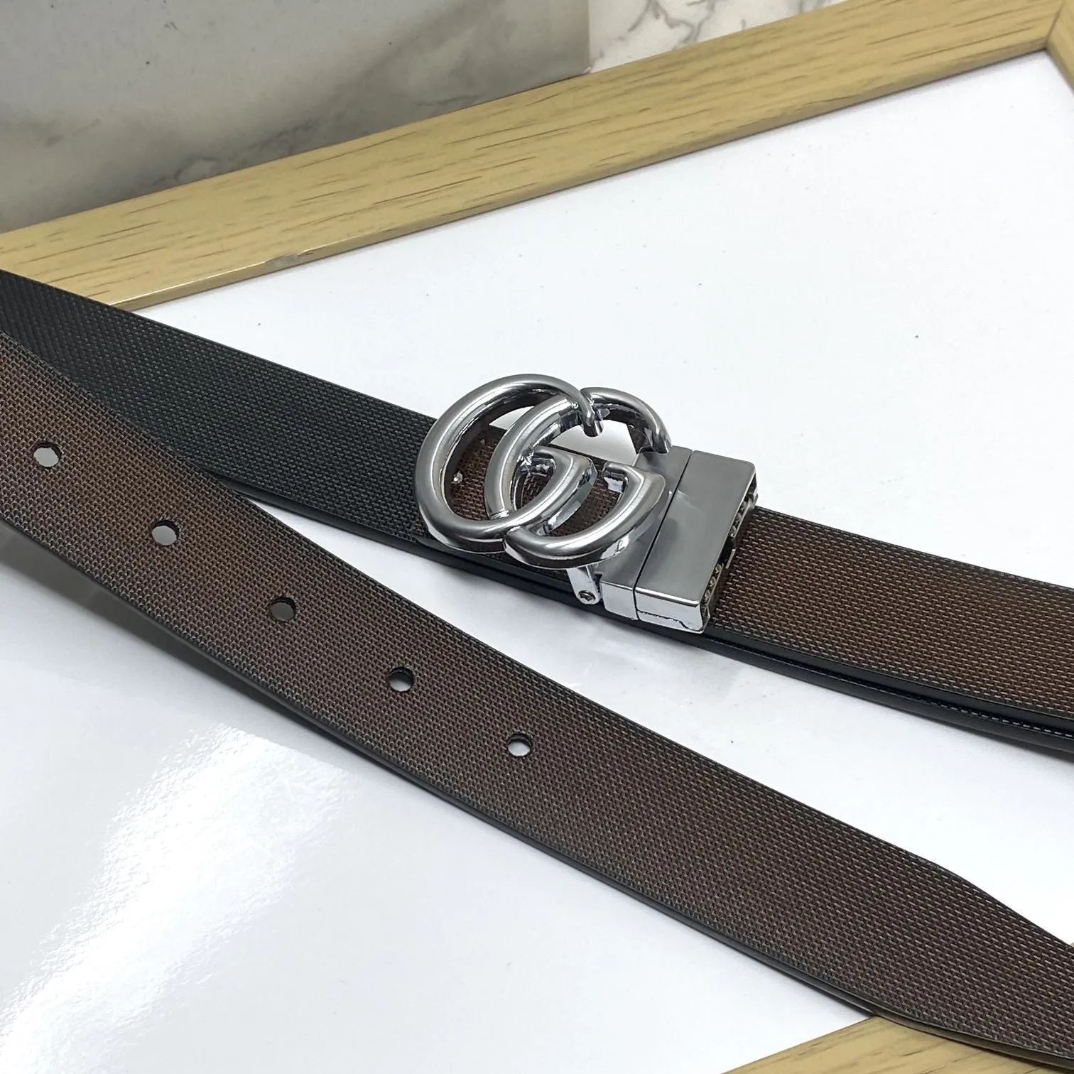 Classic Small GG Reversible Strap Belt -JonasParamount