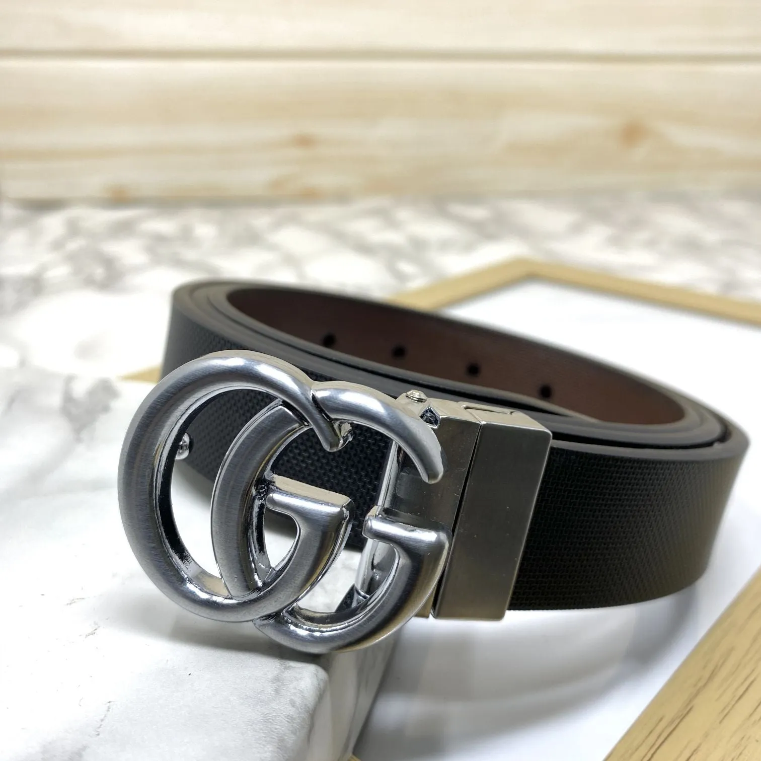 Classic Small GG Reversible Strap Belt -JonasParamount