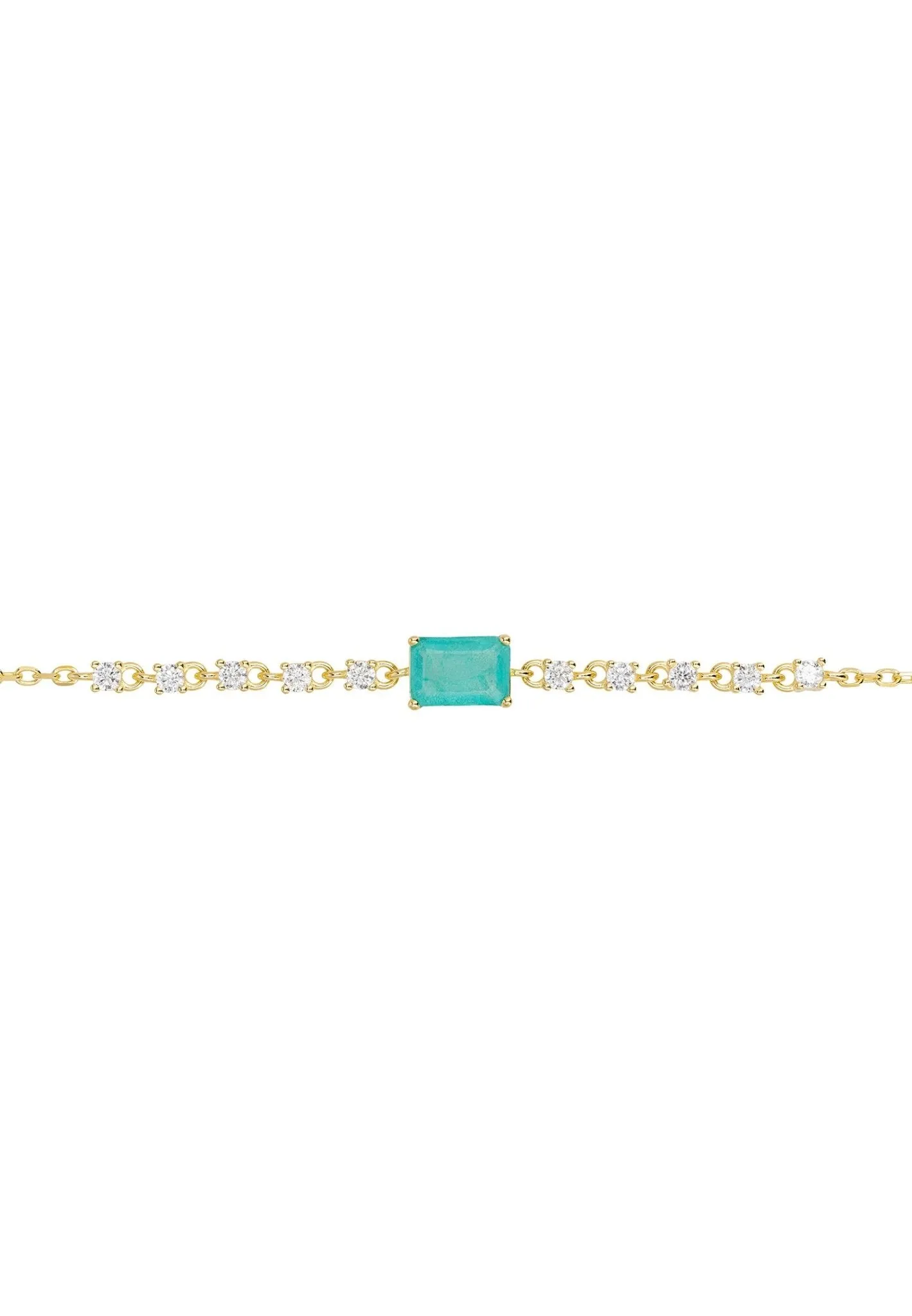 Claudia Gemstone Bracelet Gold Paraiba Tourmaline