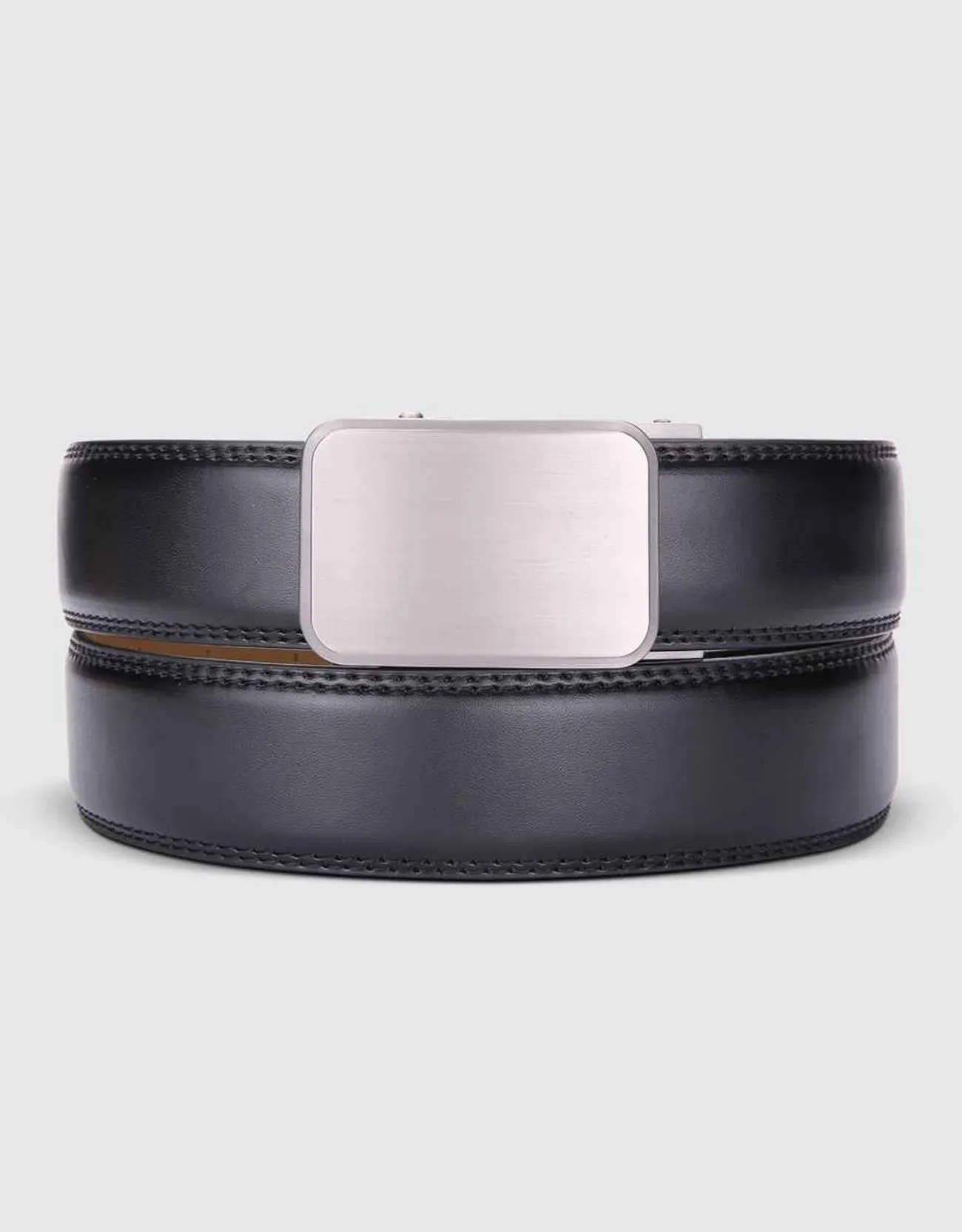 Dimensional Solid Buckle Ratchet Belt