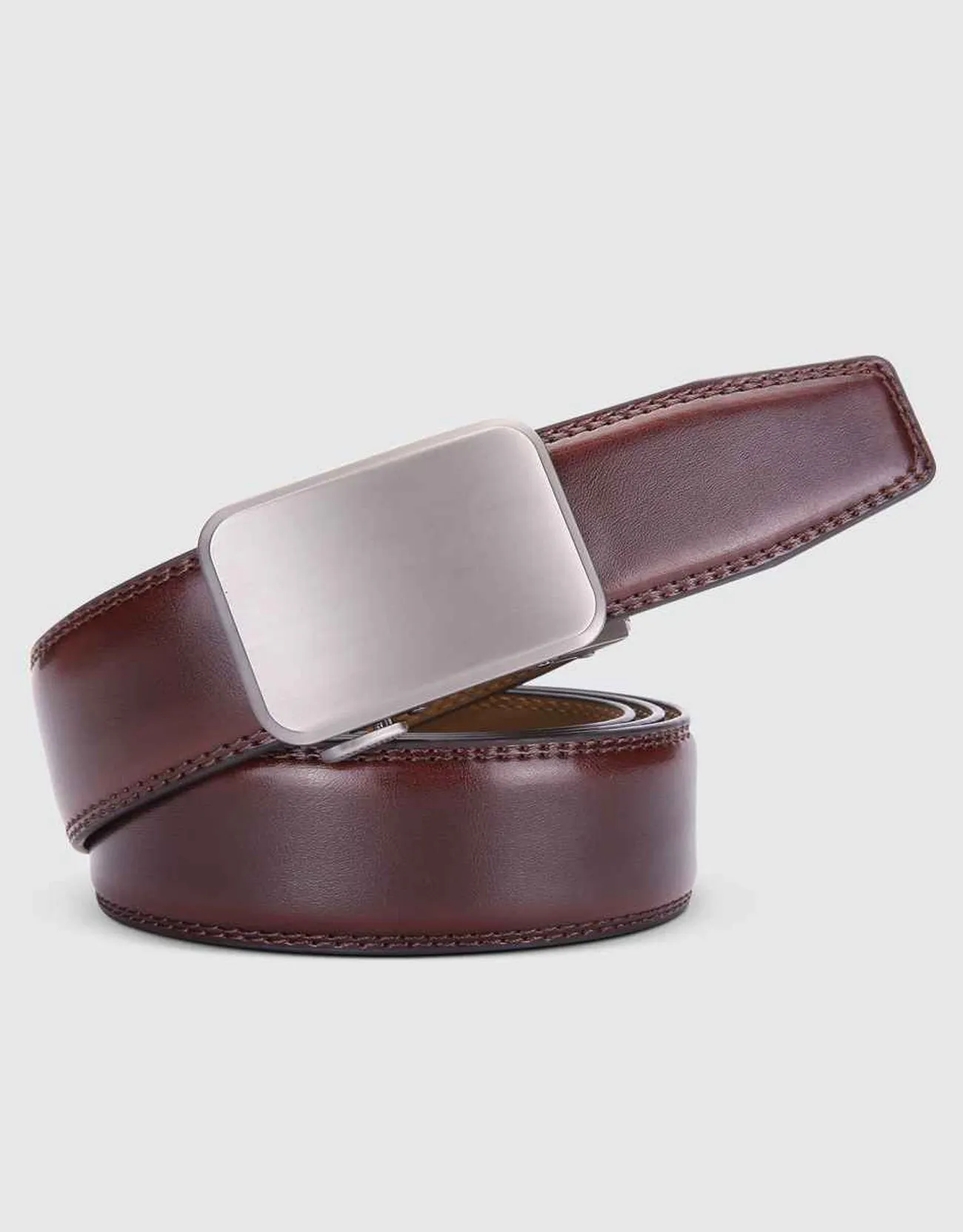 Dimensional Solid Buckle Ratchet Belt