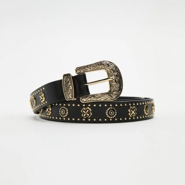 Eastwood Belt Black/Gold