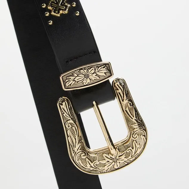 Eastwood Belt Black/Gold