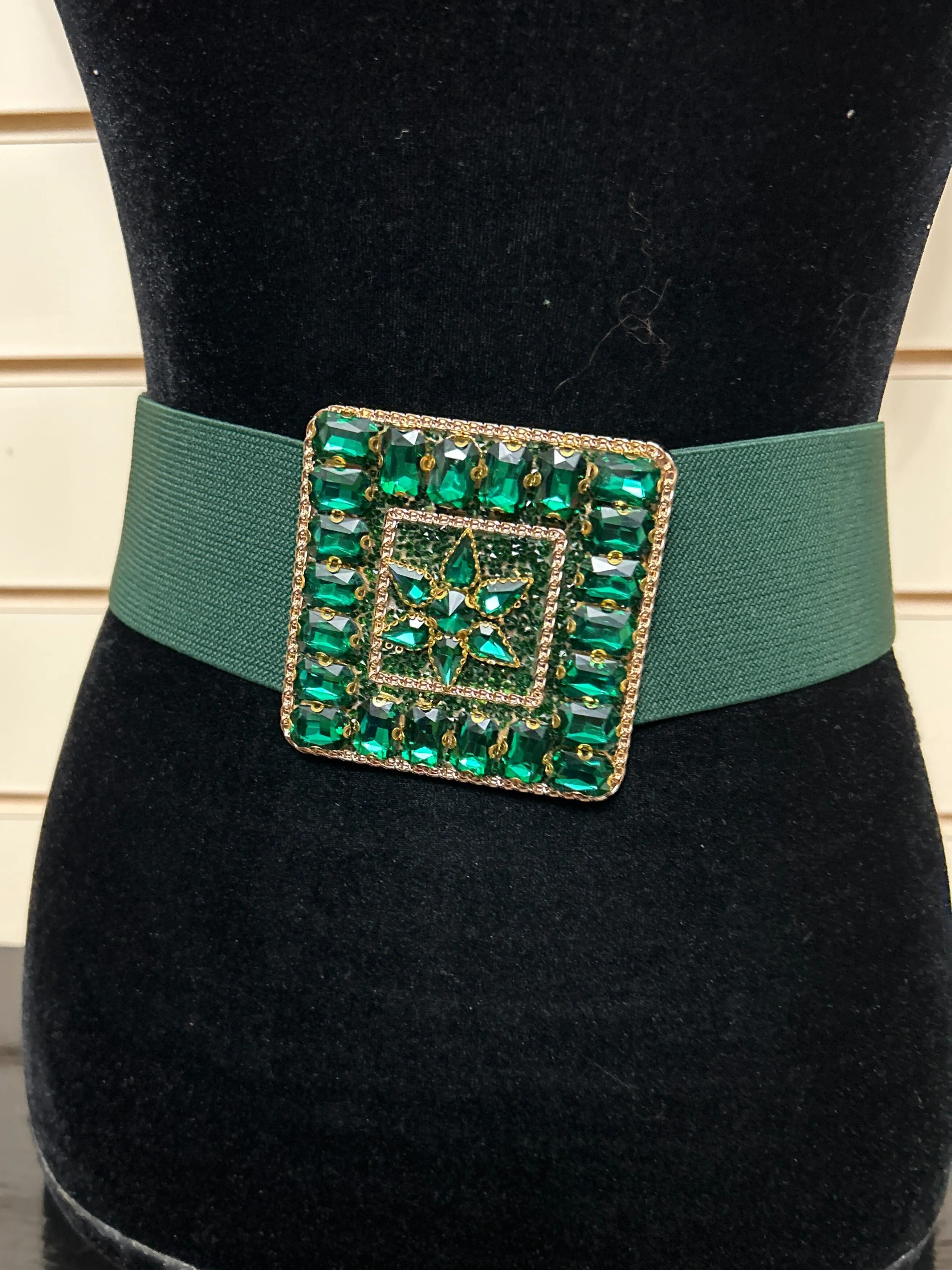 Elasticated Jewelled Belt