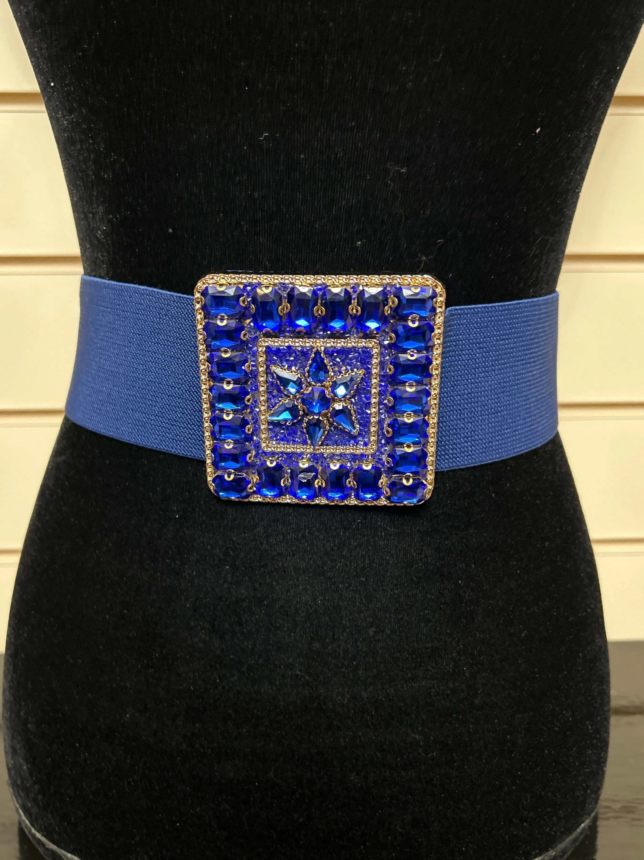 Elasticated Jewelled Belt