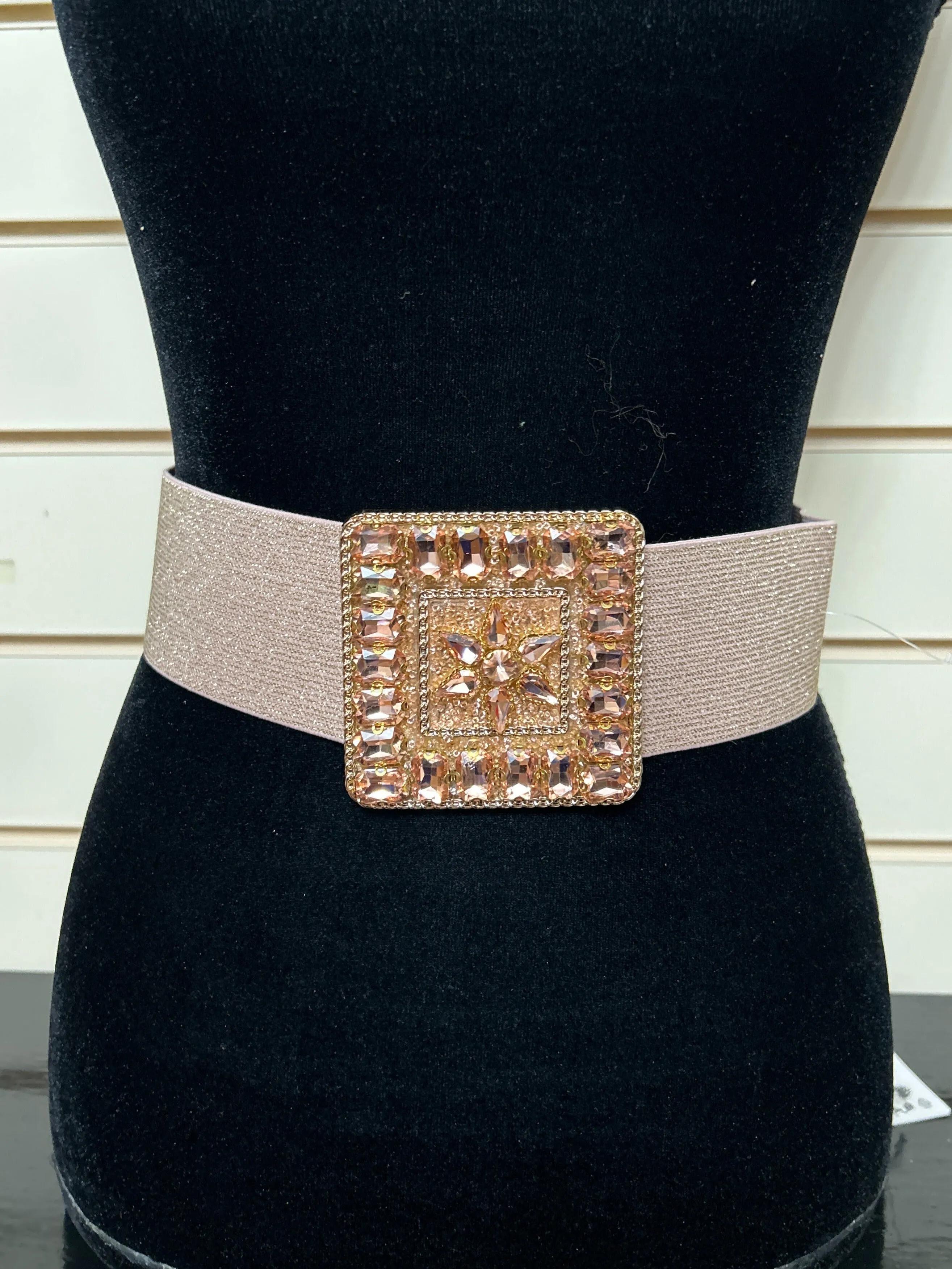 Elasticated Jewelled Belt