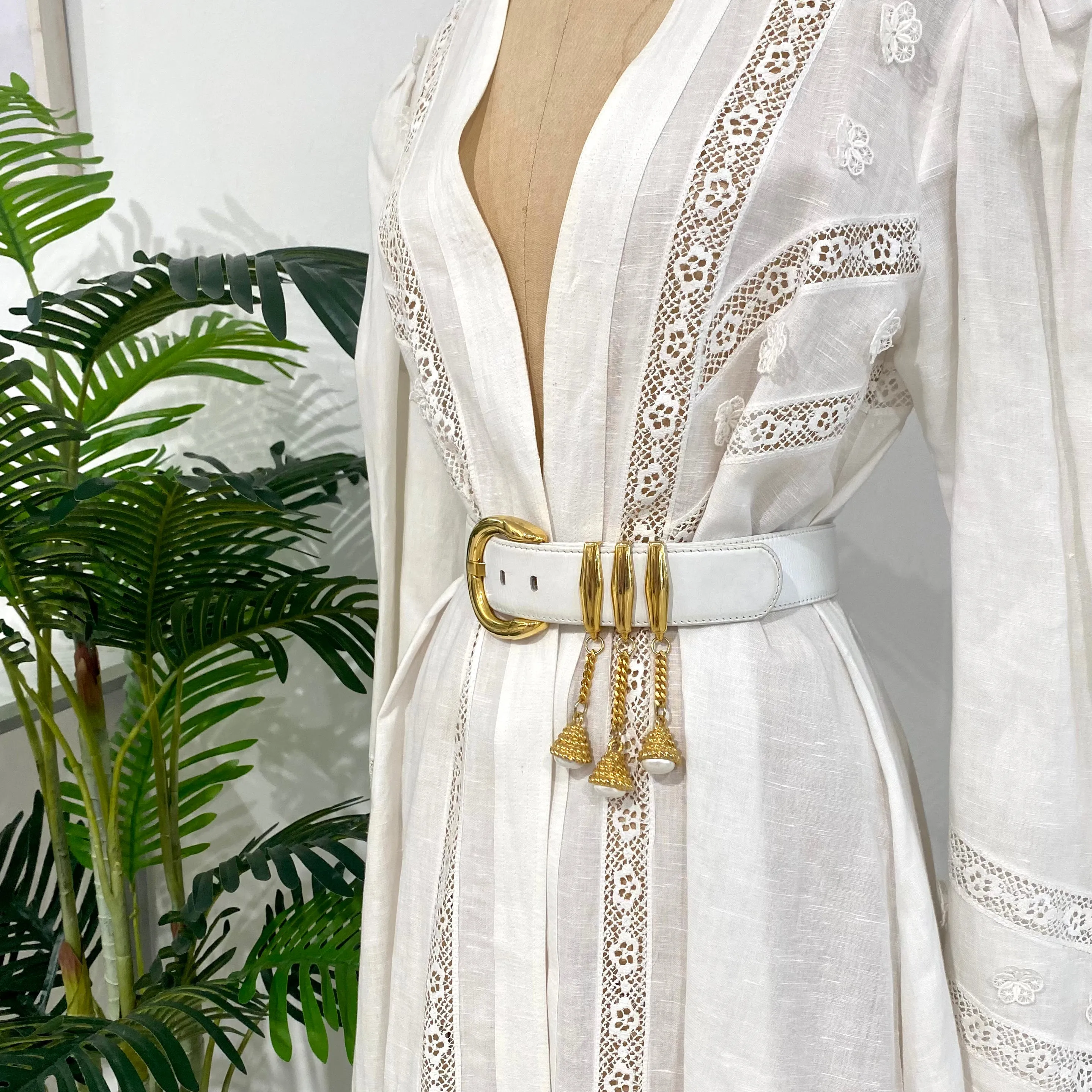 Escada Vintage White Belt