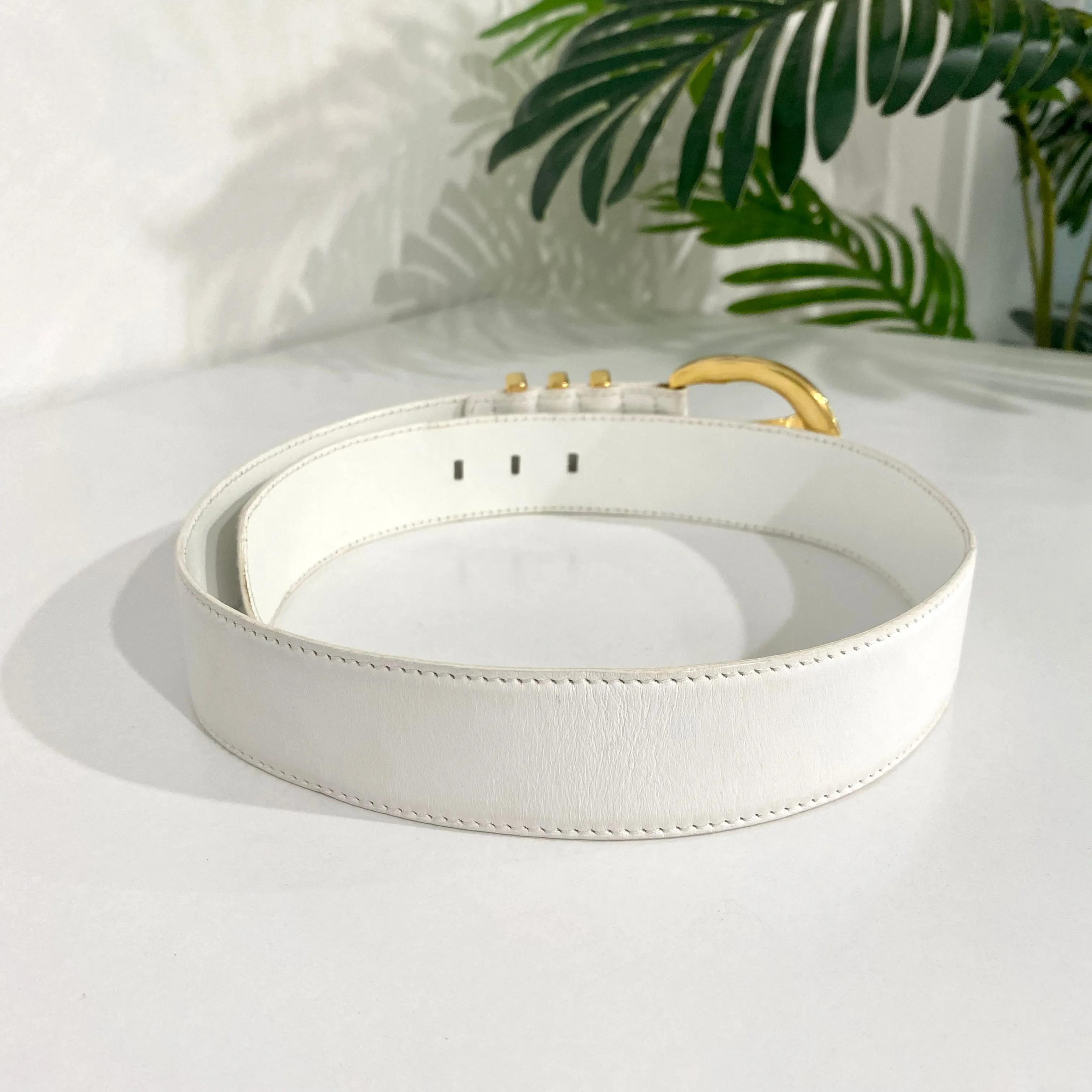 Escada Vintage White Belt