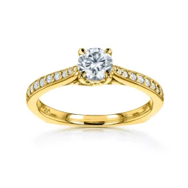 Euro Round - 0.5ct Forever One - Yellow