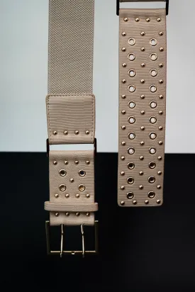 Eyelet Elegance Waist Belt