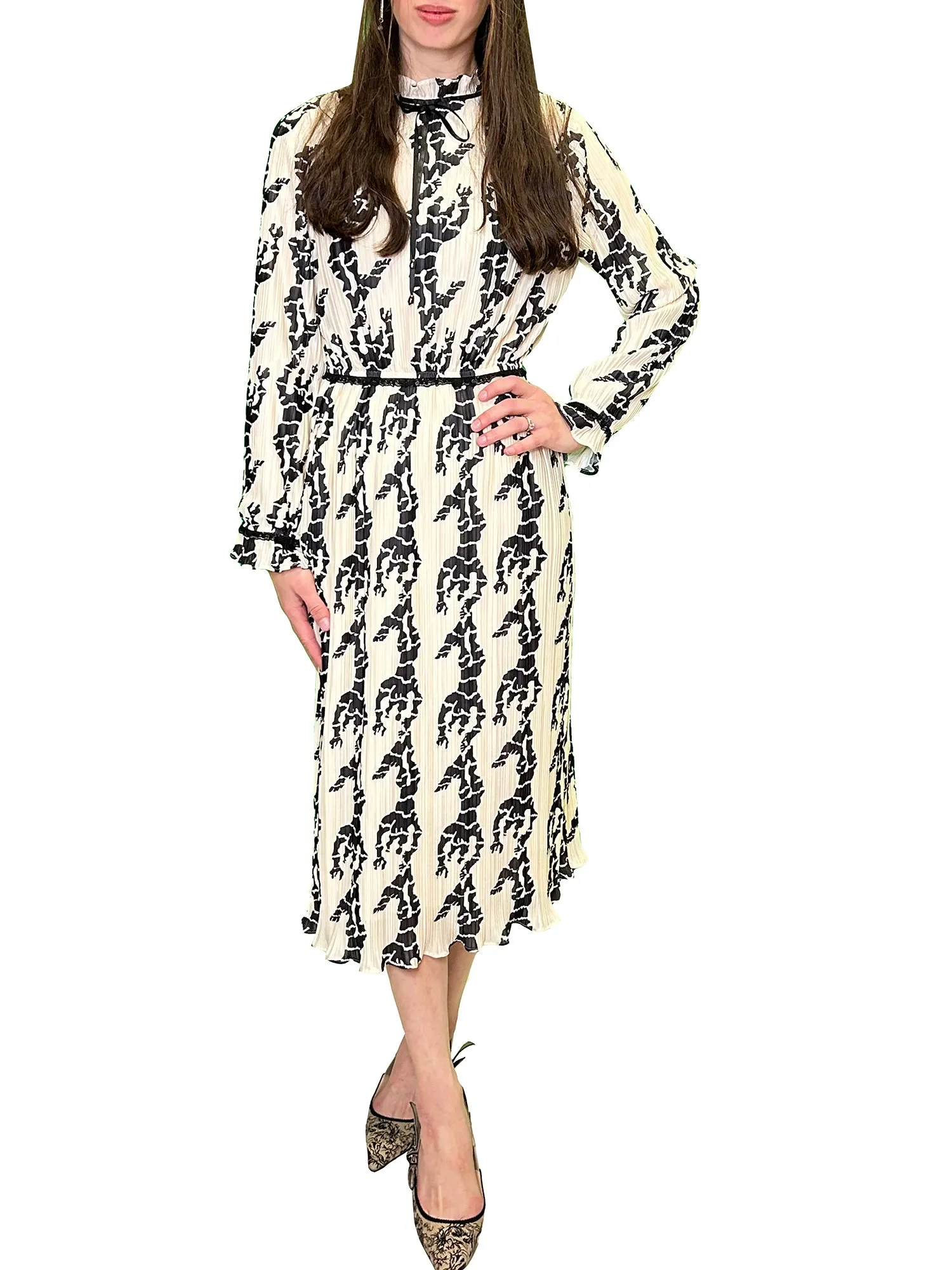 Harriet & Mary Patterned Pleat Dress