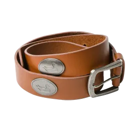 Heritage Medallion Leather Belt