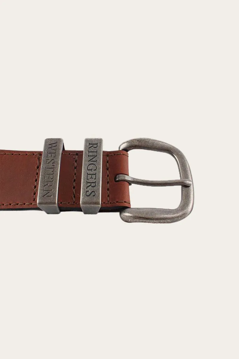 James Belt - Tawny Brown / Silver - 100% Australian Made