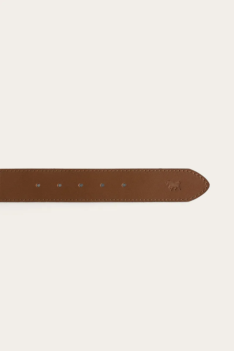 James Kids Belt - Tawny Brown/Silver - 100% Australian Made