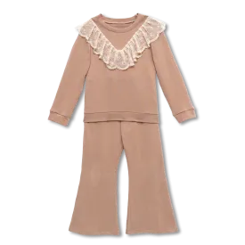 KHERA - GIRLS LOUNGEWEAR SET IN SAND