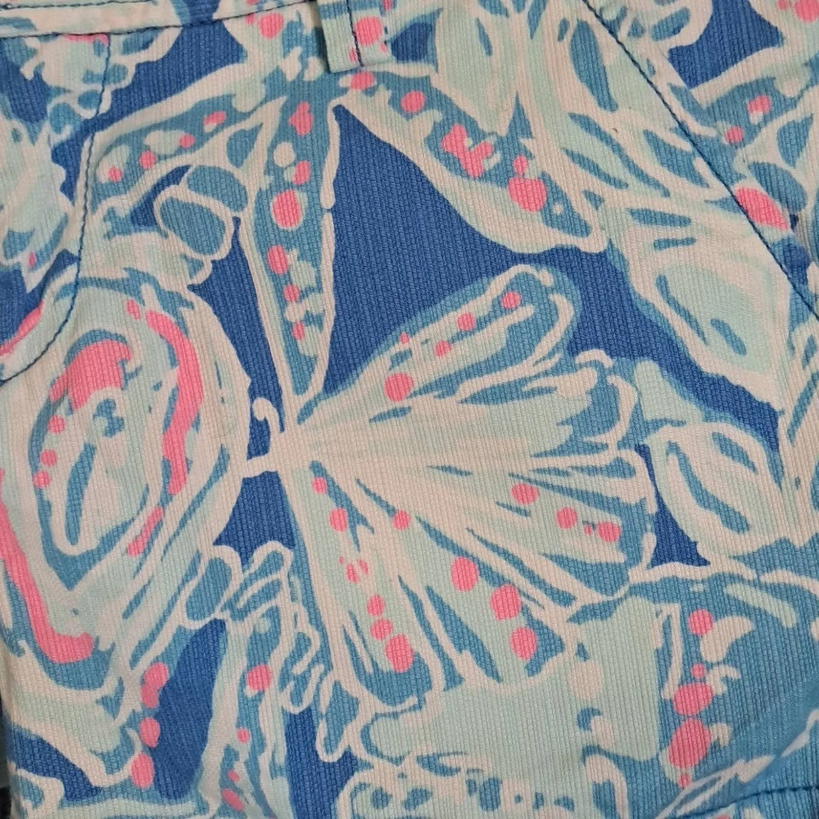 Lilly Pulitzer Bay Blue Into The Deep Print Callahan Shorts