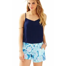 Lilly Pulitzer Bay Blue Into The Deep Print Callahan Shorts