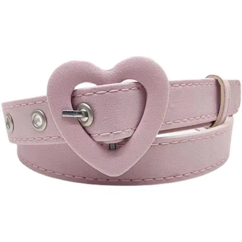 Love Cloth Belt Decoration Jeans Sweet Summer Student New All-Match Fashion Korean Belt