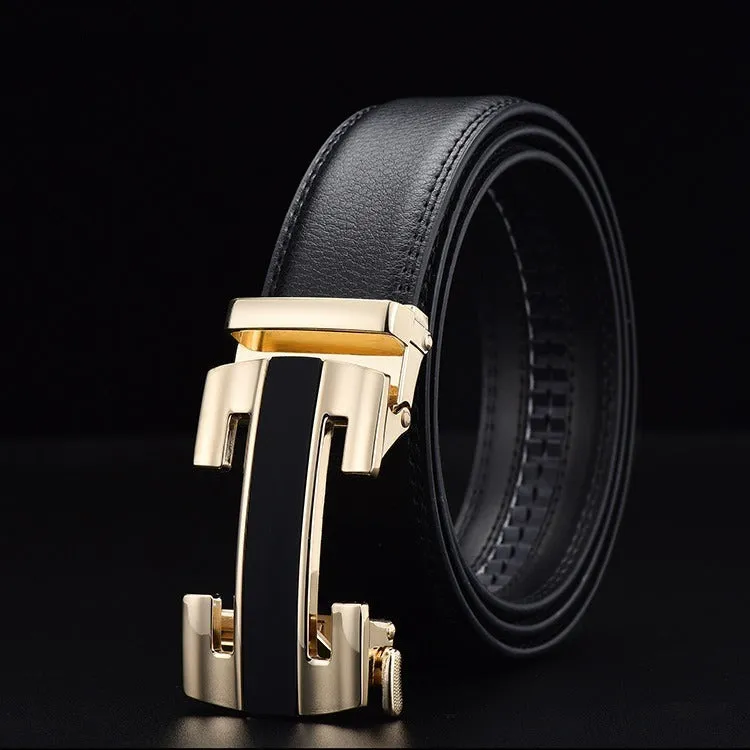 Luxury Automatic Buckle Designer Belt For Men's-JonasParamount