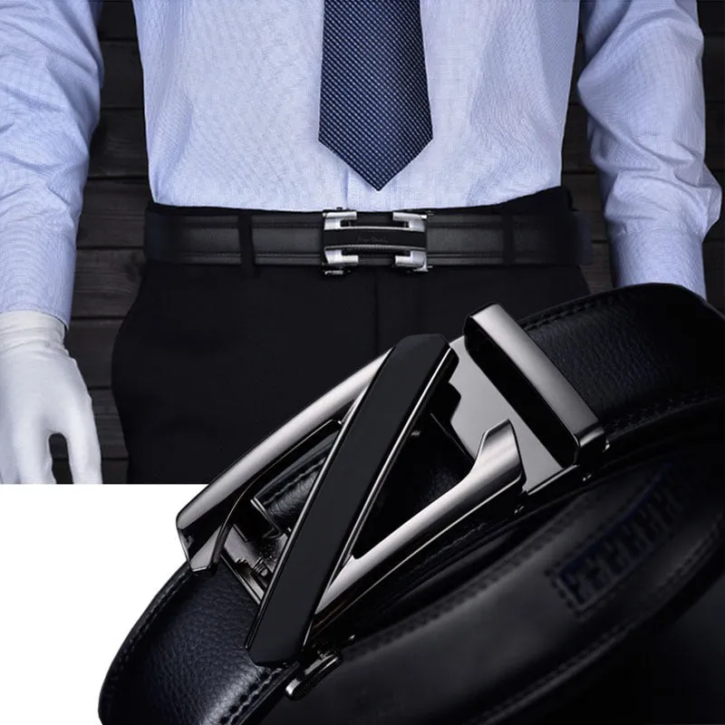 Luxury Automatic Buckle Designer Belt For Men's-JonasParamount