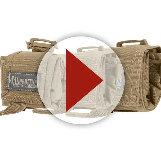 Maxpedition Mini Rollypoly Folding Dump Pouch (Khaki)