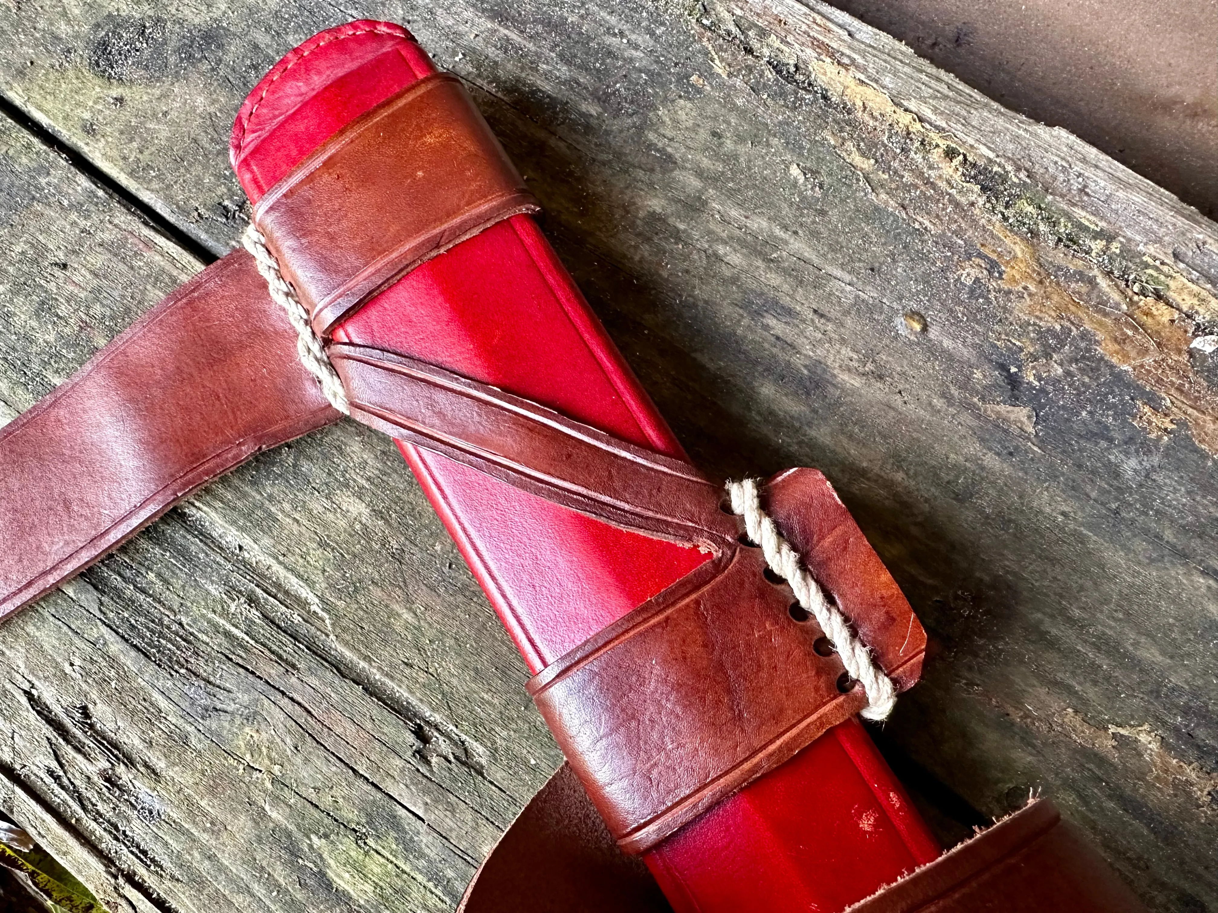 Medieval Sword scabbard to suit an Albion Templar - SOLD