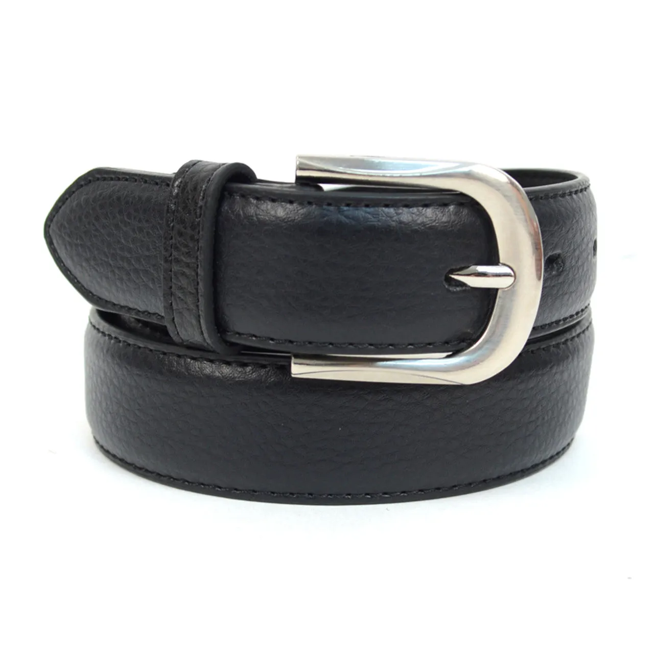 Men's Dressy Genuine Leather Black Belt