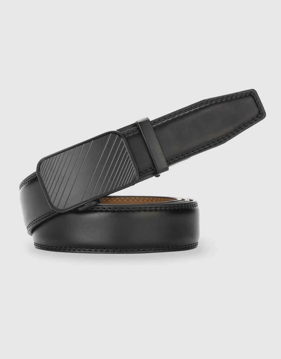 Modern Striped Ratchet Belt