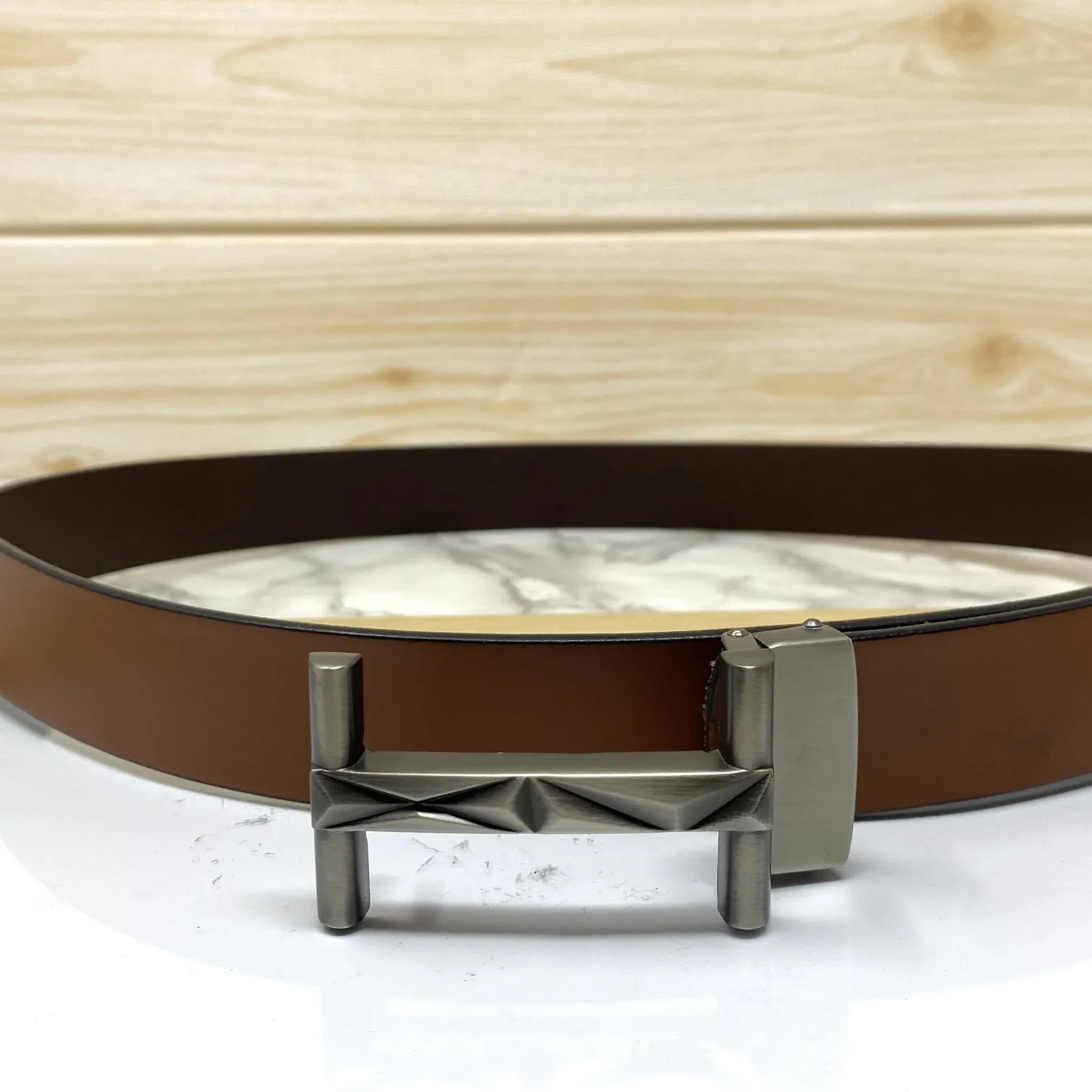 New Arrival H- Pattern Formal and Casual Leather Strap Belt-JonasParamount